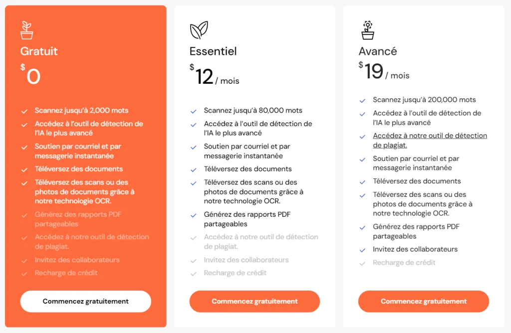 Tarifs Winston ai